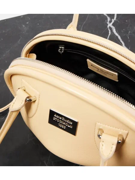 Geanta de piele Acne Studios din piele galben