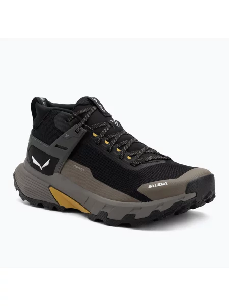 Încălțăminte de trekking pentru bărbați Salewa Pedroc 2 Mid PTX black out/bungee cord negru