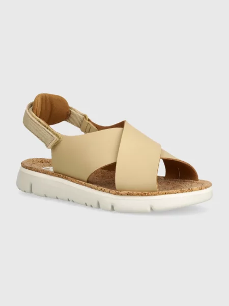 Кожени сандали Camper Oruga Sandal бежово