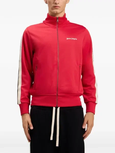 Бягане яке Palm Angels на райета с автограф червено