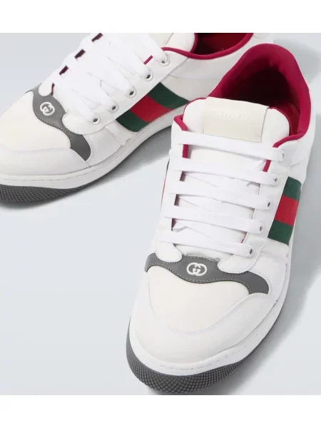 Sneakerși Gucci Screener din piele alb