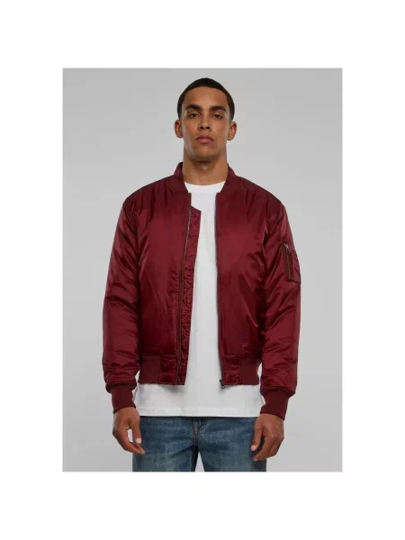 Bomber jakna Urban Classics rdeča