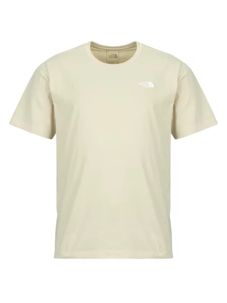 Majica The North Face s kratkimi rokavi bež