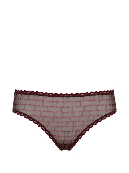 Chiloți briefs Laura Urbinati cu imagine cu imprimeu geometric violet