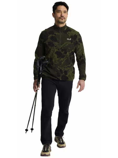 Флісова кофта Jack Wolfskin темно-сірий сірий