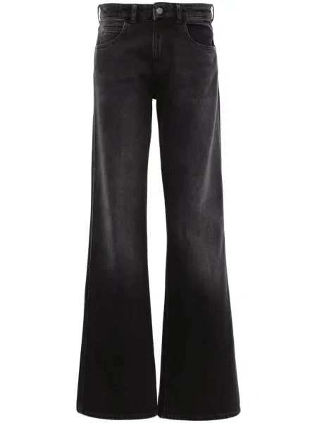 Blugi evazați Emporio Armani negru