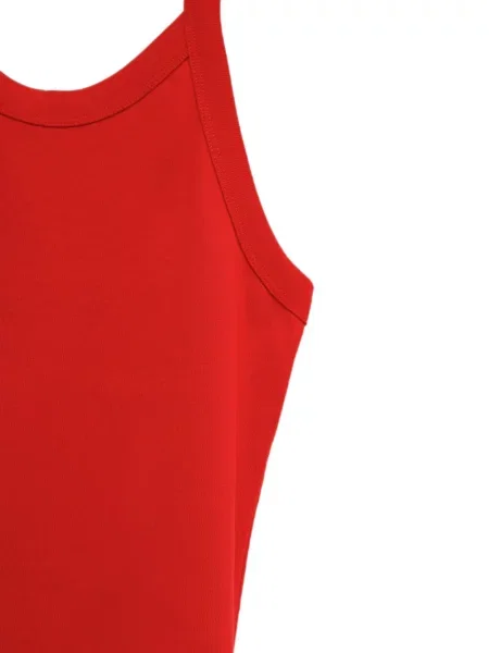 Top Flore Flore cu gât halter roșu