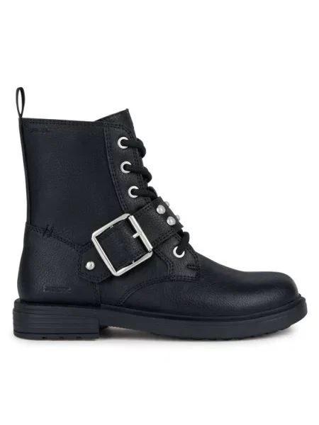 Geox Čizme J Eclair Girl M crna