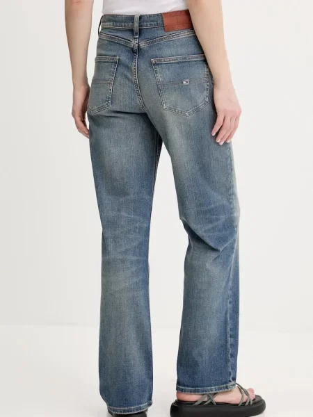 Džíny Tommy Jeans high waist modré