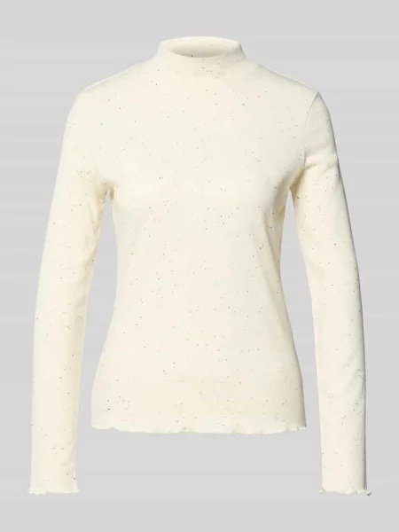 Opus koszulka z długim rękawem Suhanna curly Kobiety biały|beżowy marmurkowy 36 biała