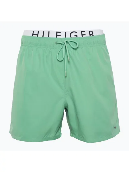 Мъжки къси панталони с шнур за плуване Tommy Hilfiger Medium Dw fort green зелено