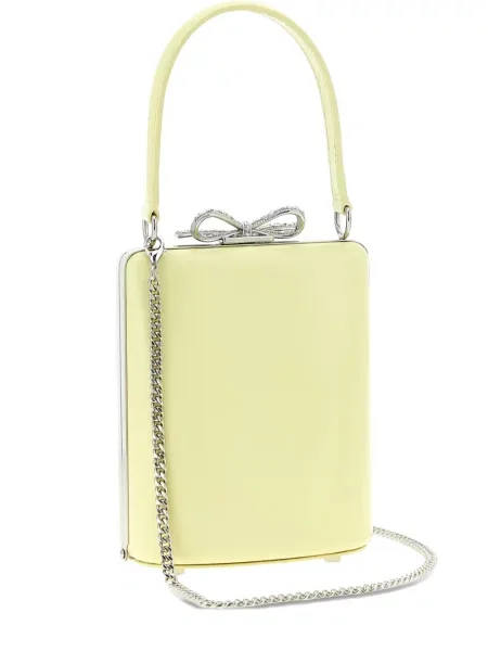 Geantă Self-portrait cu funde galben