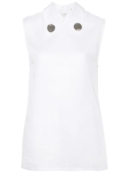 Bluză Jil Sander transparente alb