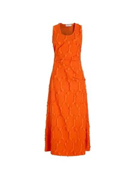 Rochie maxi Proenza Schouler White Label din jacard alb