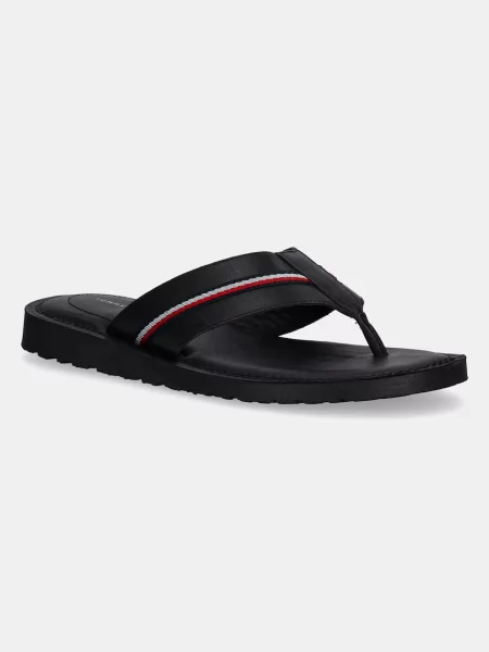 Джапанки Tommy Hilfiger CORE HILFIGER TOE POST LH SANDAL мъжки черно