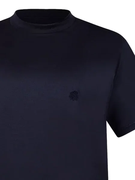 Tricou Low Brand cu broderie albastru