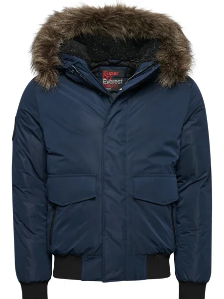 Superdry Geacă de primăvară-toamnă Everest albastru marin / maro negru