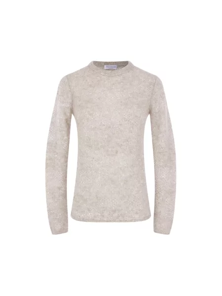 Sweter Brunello Cucinelli beżowy