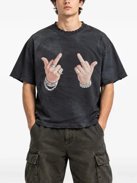 Tricou Warman zdrențuiți negru