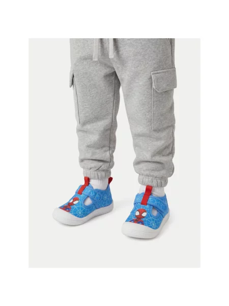 Kapcie Spidey niebieskie