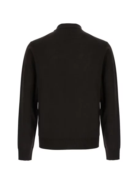 Μακρύς polo Emporio Armani καφέ