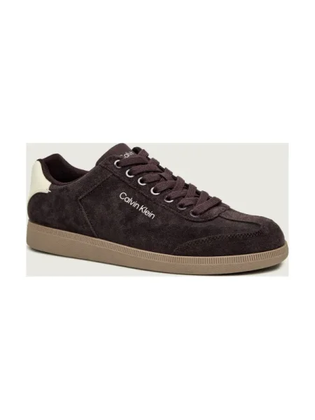 Calvin Klein Sneakers | piele întoarsă bordo