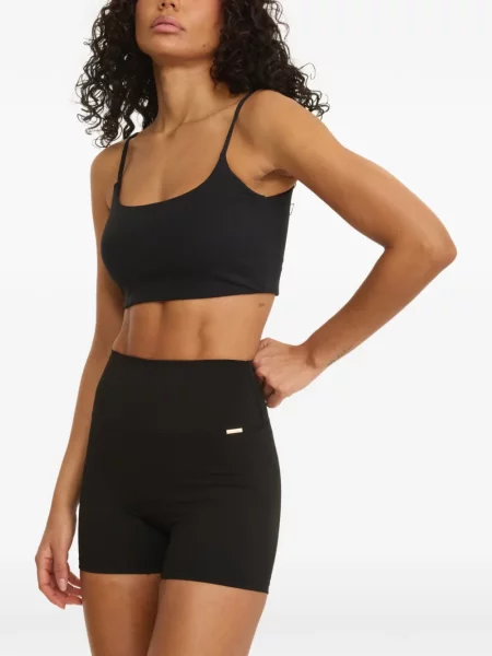 Pantaloni scurți Amada Wear cu talie înaltă negru
