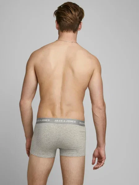 JACK & JONES Boxerky čierna / svetlosivá / kráľovská modrá / námornícka modrá / biela
