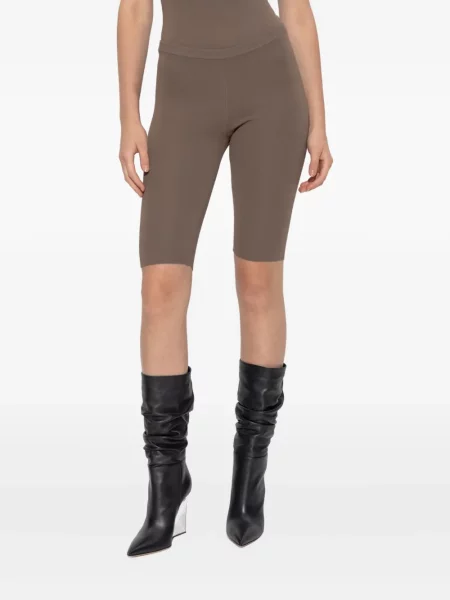 Szorty Entire Studios prążkowane brązowe