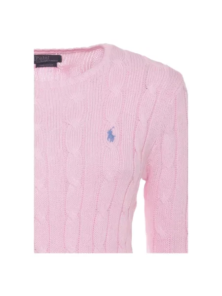 Sweter Polo Ralph Lauren z nadrukiem różowy