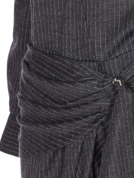 Rochie Isabel Marant cu dungi de costum gri