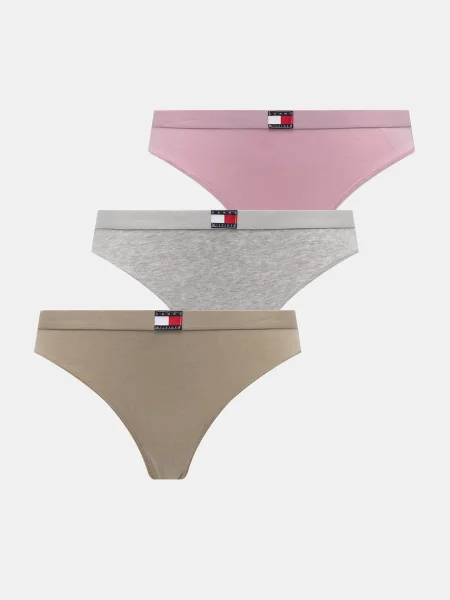 Прашки Tommy Hilfiger 3 чифта лилаво виолетово