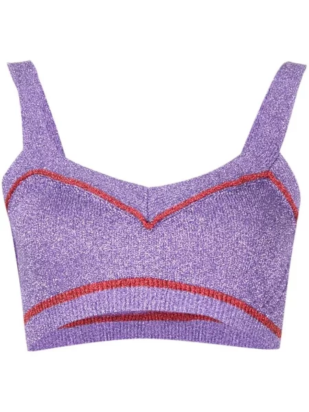 Top Paco Rabanne tricotate roșu