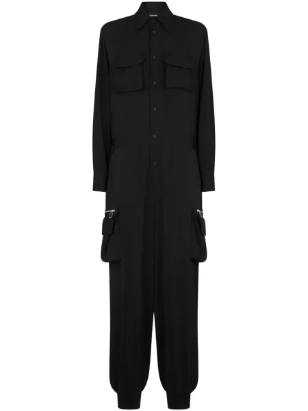 Salopetă Dsquared2 cu picior lat negru