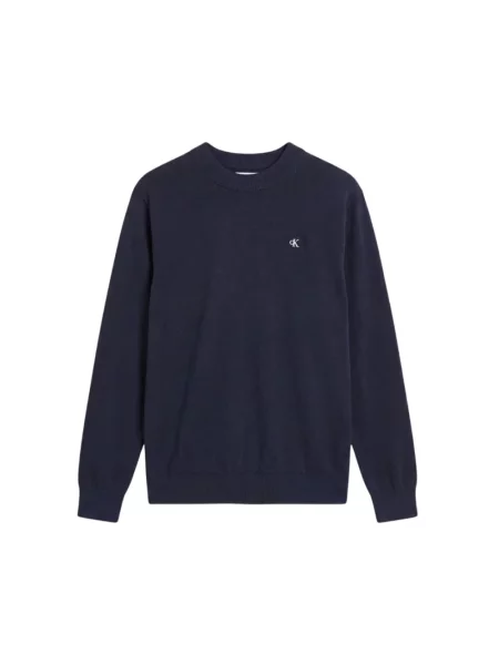 Sweter Calvin Klein Jeans z logo niebieski