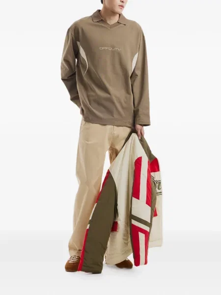 Tricou Off Duty lung maro