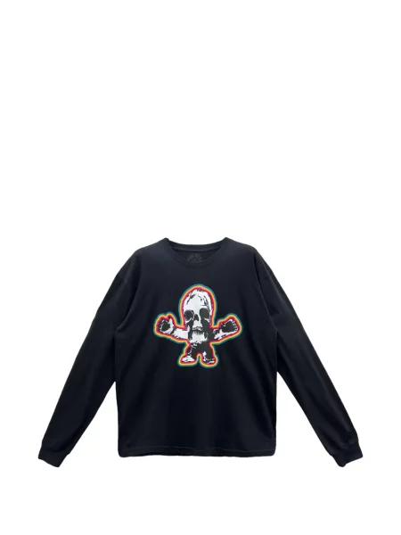 Pulover Chrome Hearts cu motiv cu inimi negru