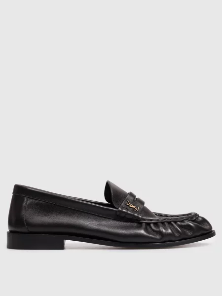 Шкіряні лофери Saint Laurent чорні