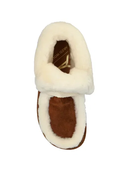 Botine Naked Wolfe din piele de oaie maro