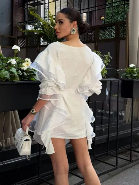 Платье мини Jadone Fashion белое