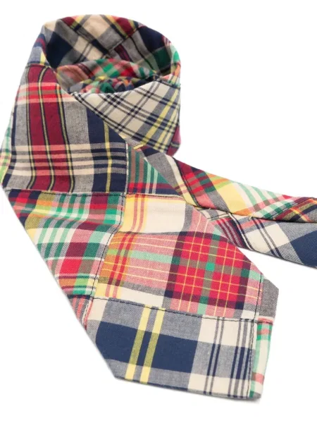Siuvinėta pledinė lininė polo marškinėliai Polo Ralph Lauren oranžinė