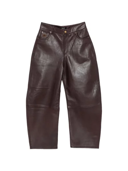 Kožne hlače Lois Jeans crvena