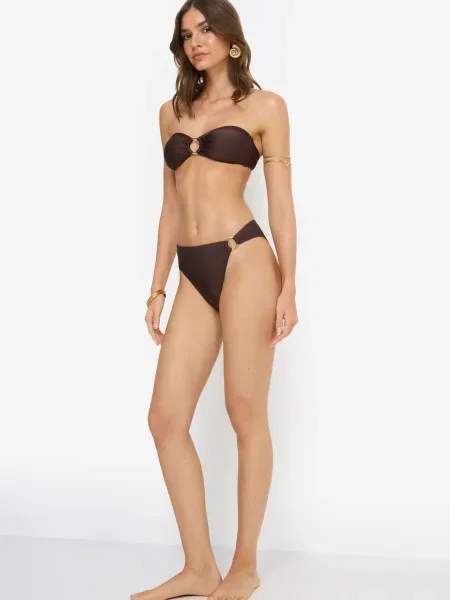 LSCN by LASCANA Slip costum de baie închis maro
