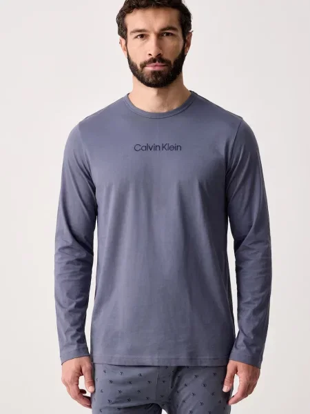 Calvin Klein Underwear piżama dwuczęściowa niebieska