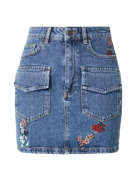 Desigual Fustă FAL_CARRY denim albastru