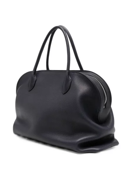 Geantă shopper The Row din piele albastru