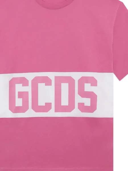 Majica Gcds s autogramom ružičasta