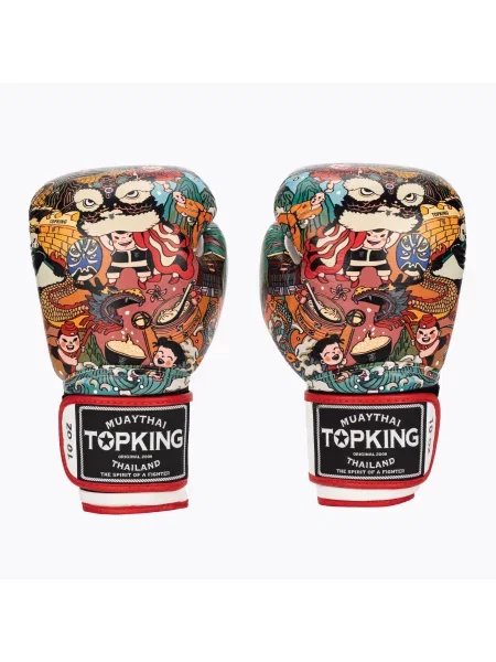 Rękawice bokserskie Top King Boxing Culture white/red białe
