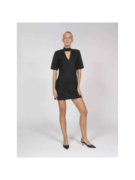 Sukienka Pinko elegancka wełniana czarna