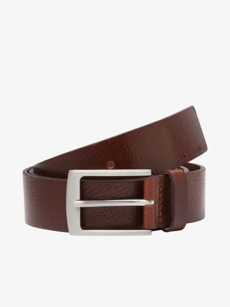 JACK & JONES Opasky Stockholm čokoládová / strieborná biela
